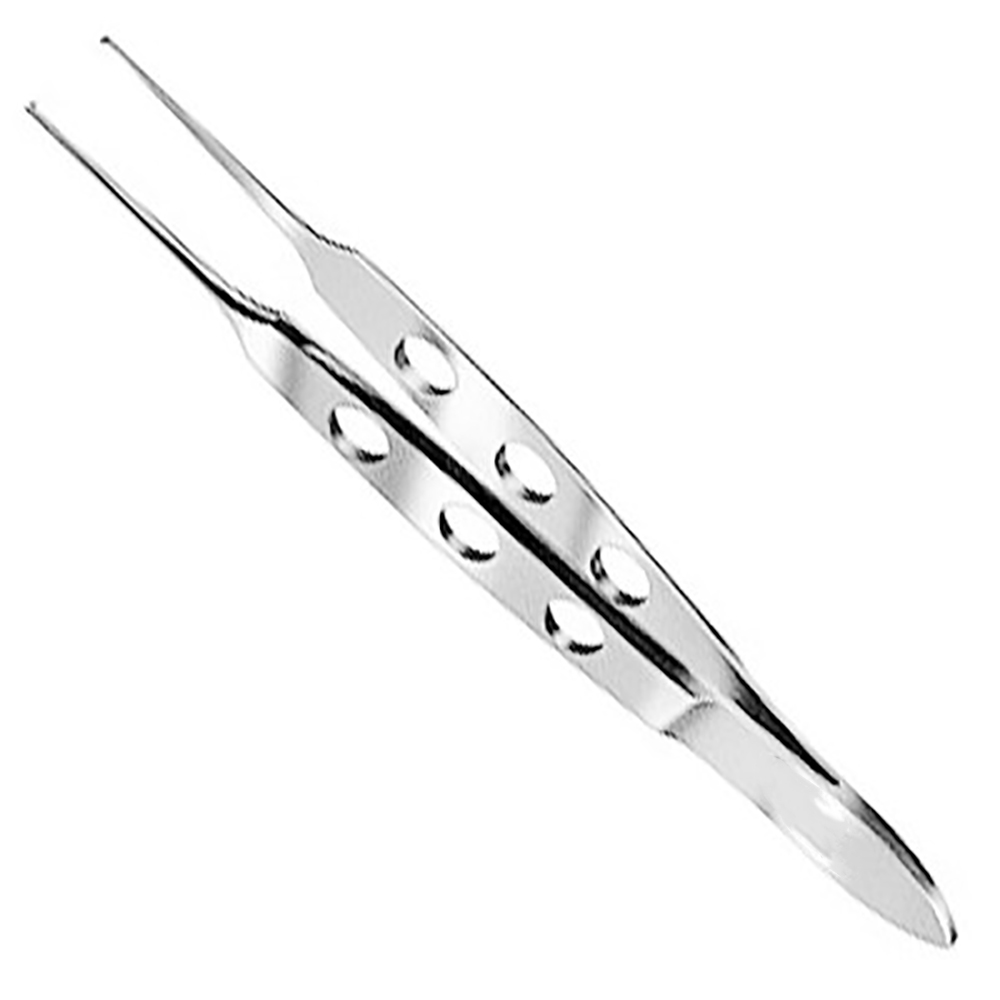 Iowa State Fixation Forceps 1×2 Straight Teeth Delicate Tips 3 1/4″